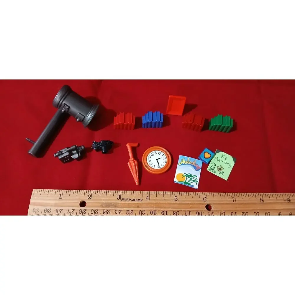 Playmobil Home Decor Book Clock Umbrella Camera Movie Camera Light Pic Frame lt